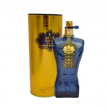 Blue For Men Gold Edition Perfume For Men - 3.4oz