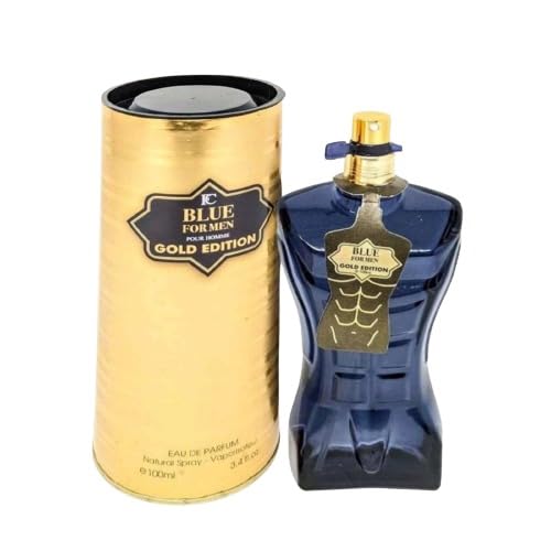 Blue For Men Gold Edition Perfume For Men - 3.4oz