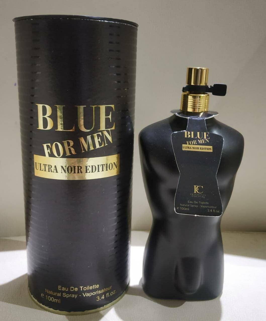 BLUE FOR MEN Ultra Noir Edition Eau De Parfum for Men - 3.4oz