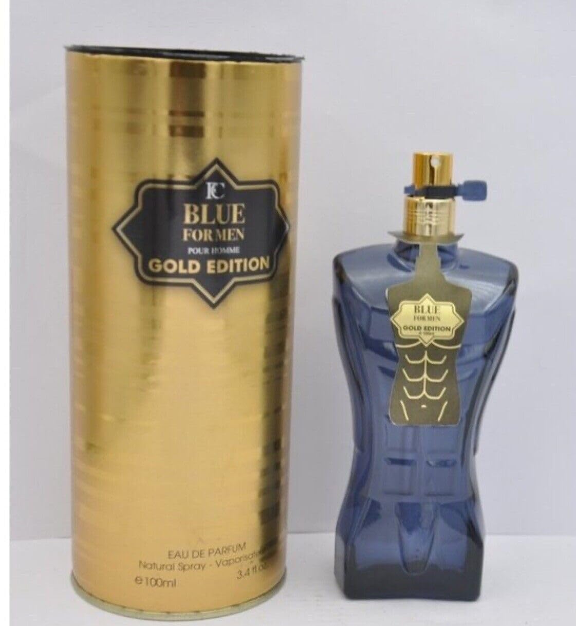 Blue For Men Gold Edition Perfume For Men - 3.4oz