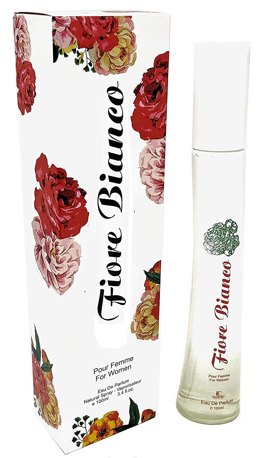 FIORE BIANCO Eau De Parfum Spray Perfume for Women - 3.4oz