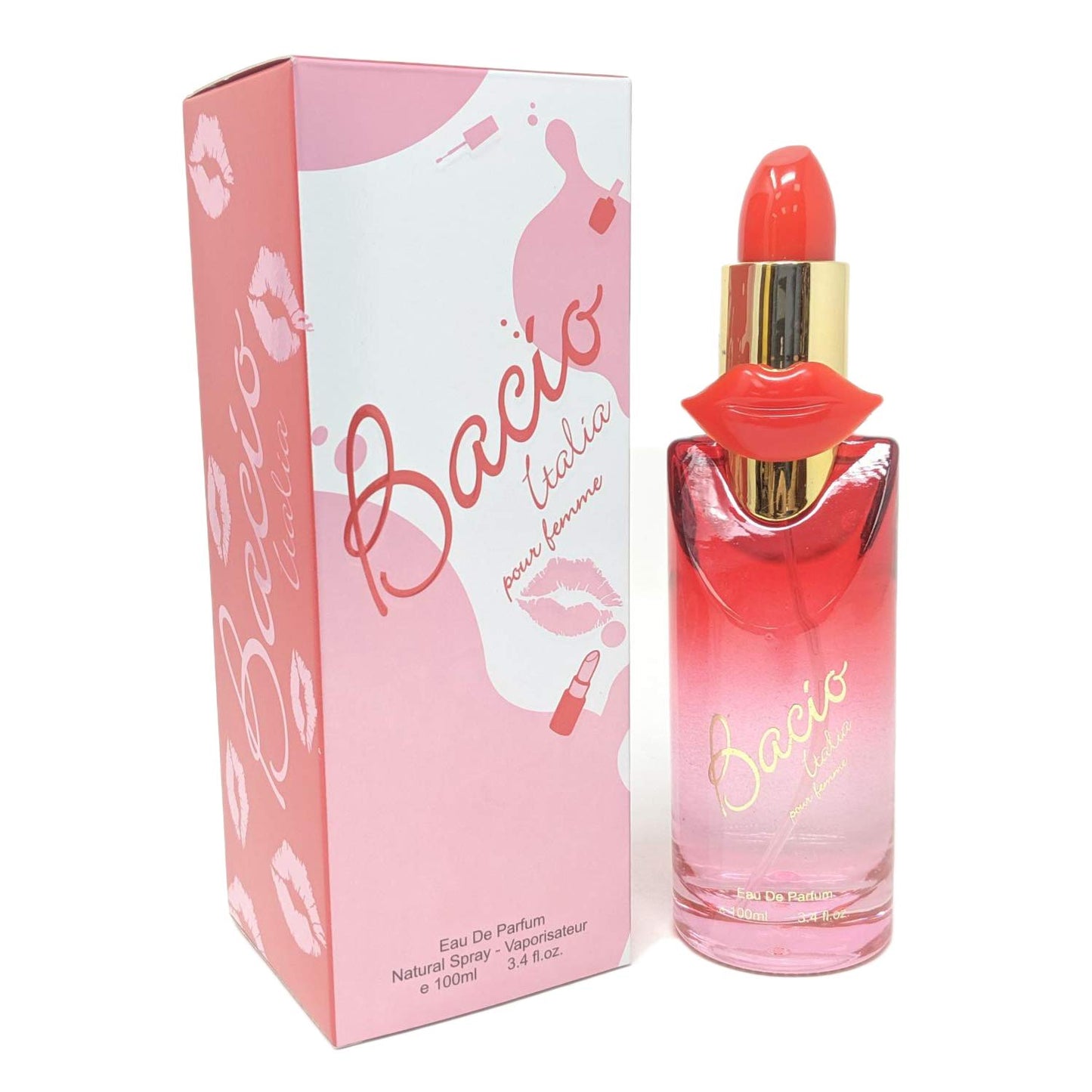 Bacio Italia Pour Femme Eau De Parfum Spray Perfume for Women - 3.4oz