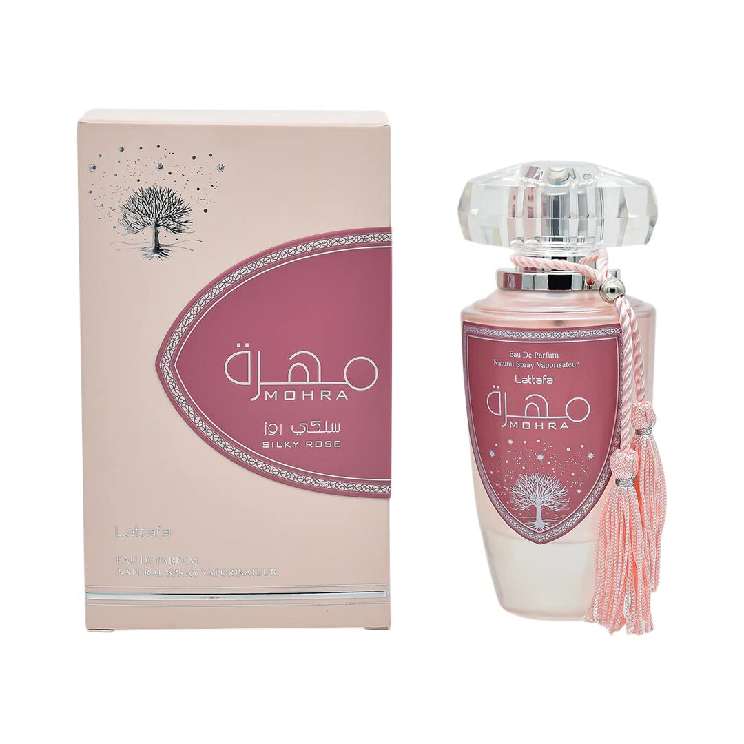 Lattafa Muhra Silky Rose Eau De Parfum 3.4Fl oz Natural Spray Perfume