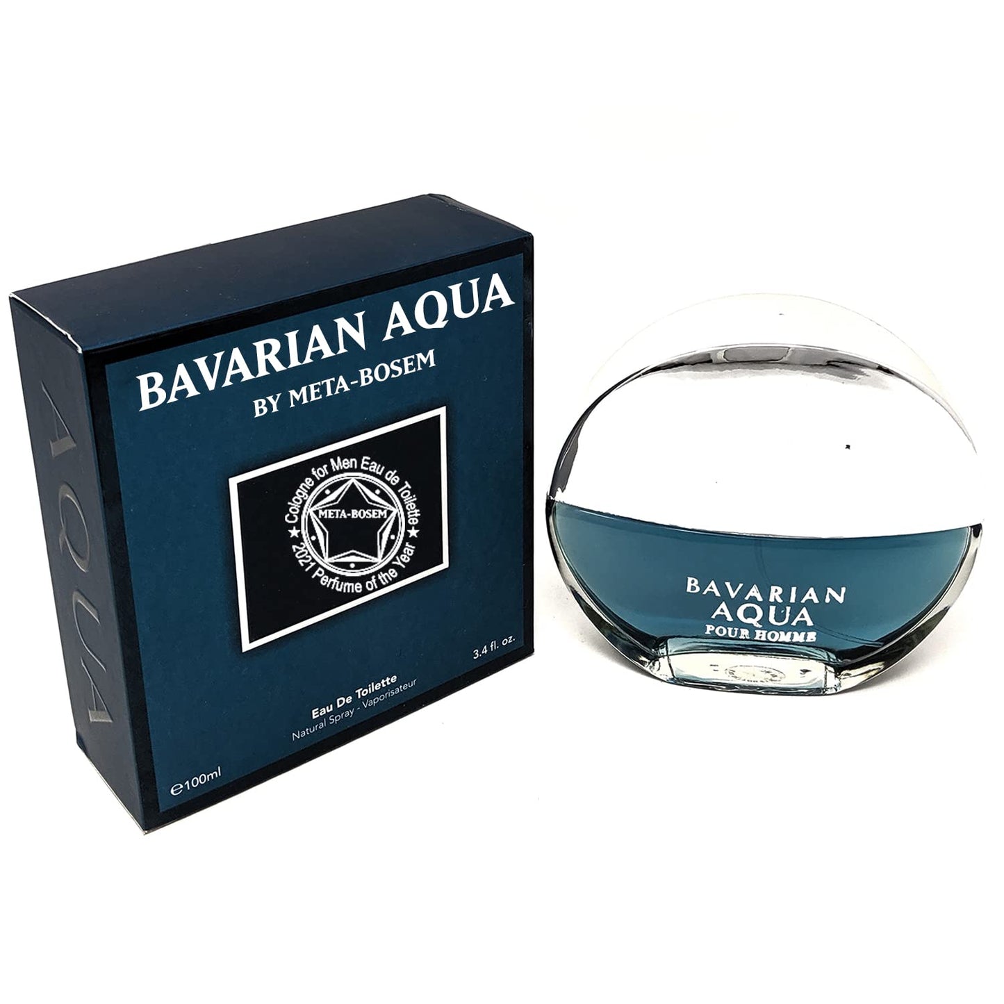 BAVARIAN AQUA Eau de Toilette Perfume For Men - 3.4oz