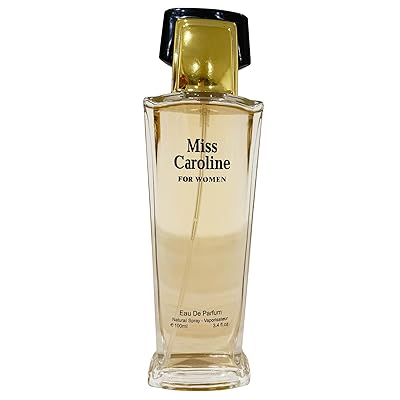 Miss Caroline Fragrance Eau De Parfum Spray Perfume for Women - 3.4oz