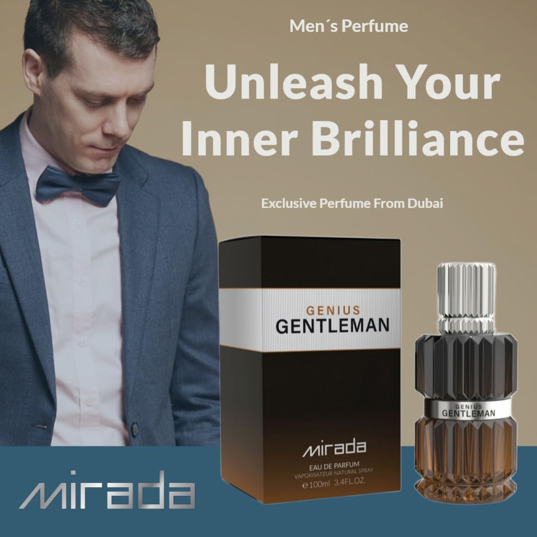 GENIUS GENTLEMAN Perfume For Men - 3.4 oz