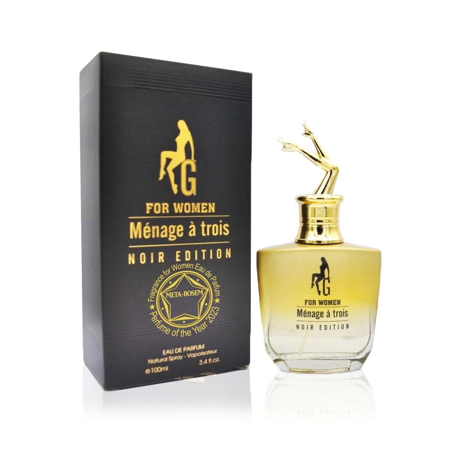 G For Women Menage a trois Noir Edition Eau De Parfum Spray Perfume for Women - 3.4oz