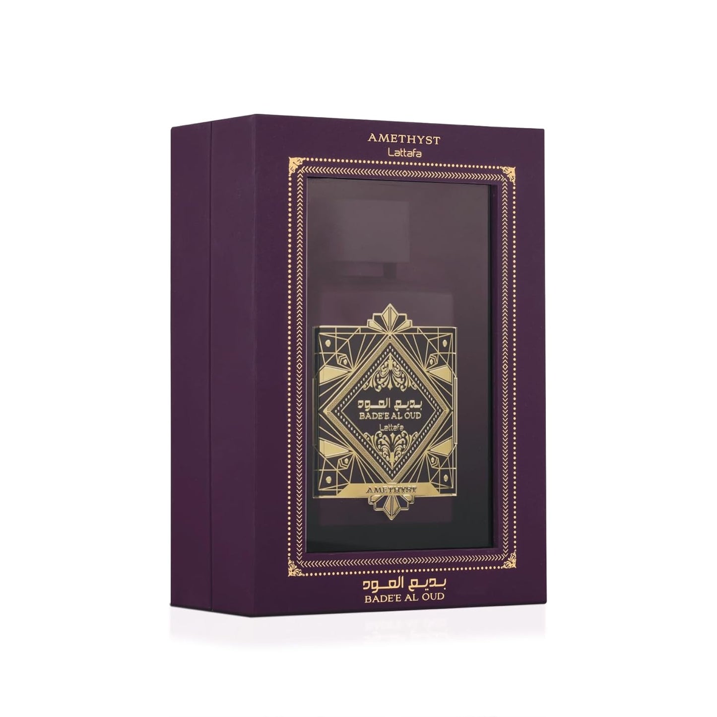 Lattafa Bade'e Al Oud Amethyst Eau De Parfum for Unisex- 3.4oz