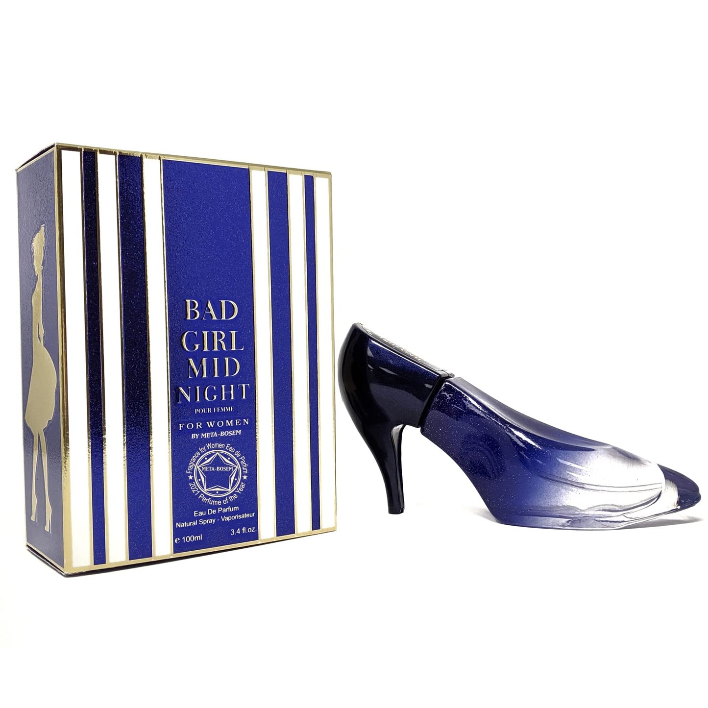 Bad Girl Midnight Eau De Parfum Spray Perfume for Women - 3.4oz