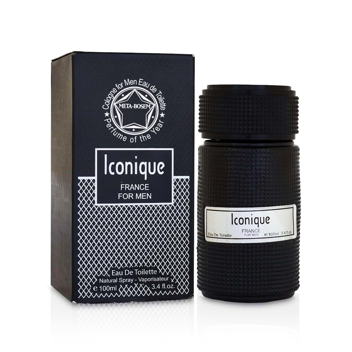 Iconique France for Men Eau De Parfum for Men - 3.4oz