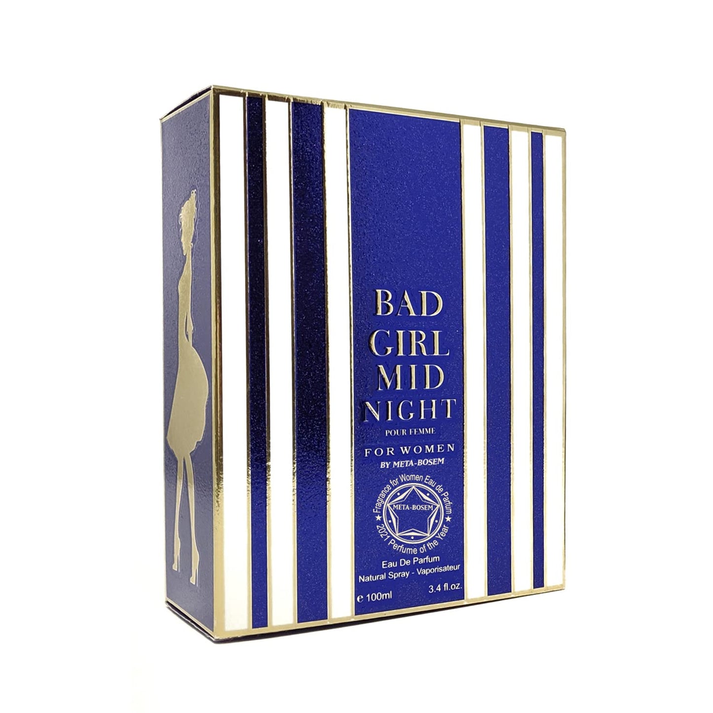 Bad Girl Midnight Eau De Parfum Spray Perfume for Women - 3.4oz