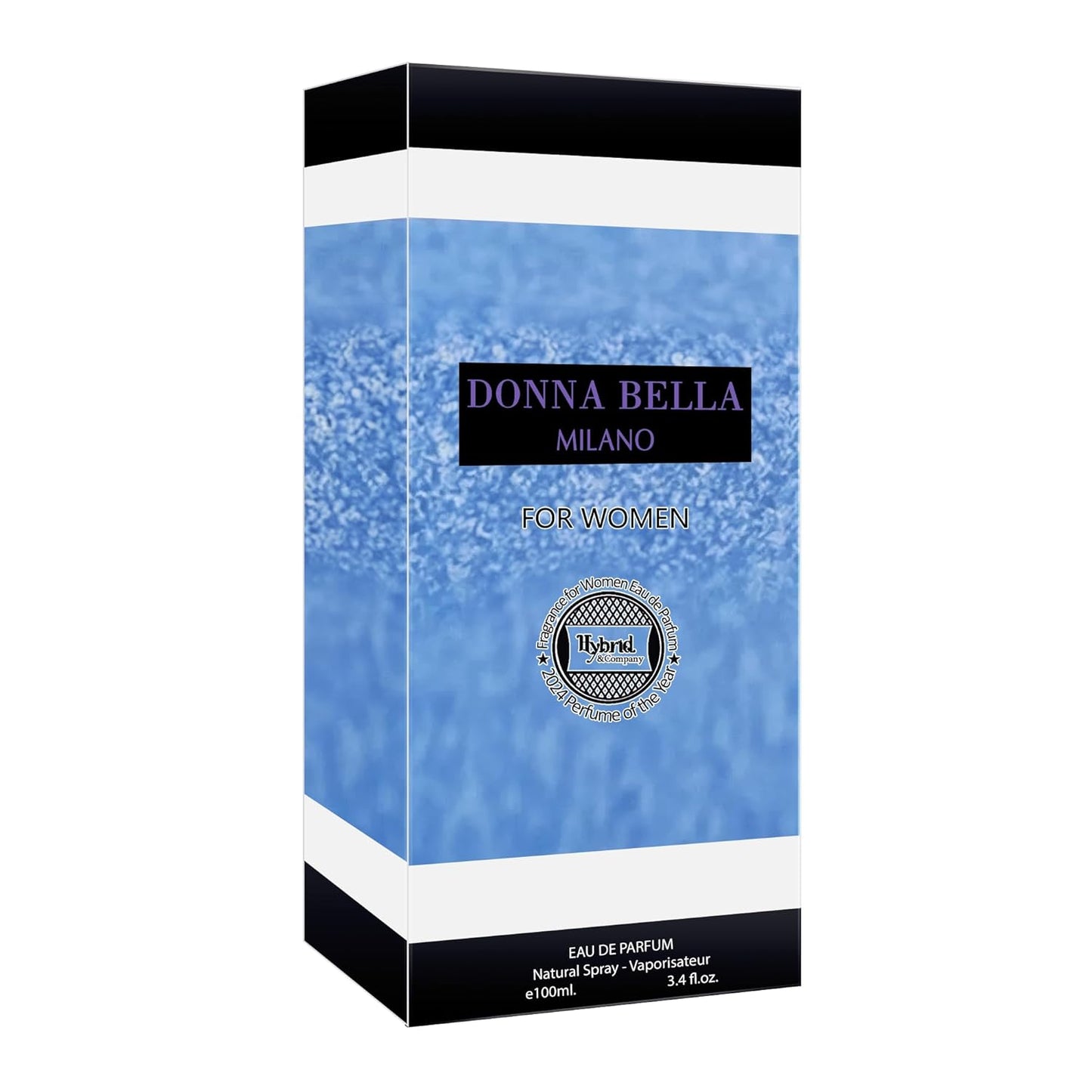 Donna Bella Milano Light Blue Fragrance Eau De Parfum Spray Perfume for Women - 3.4oz
