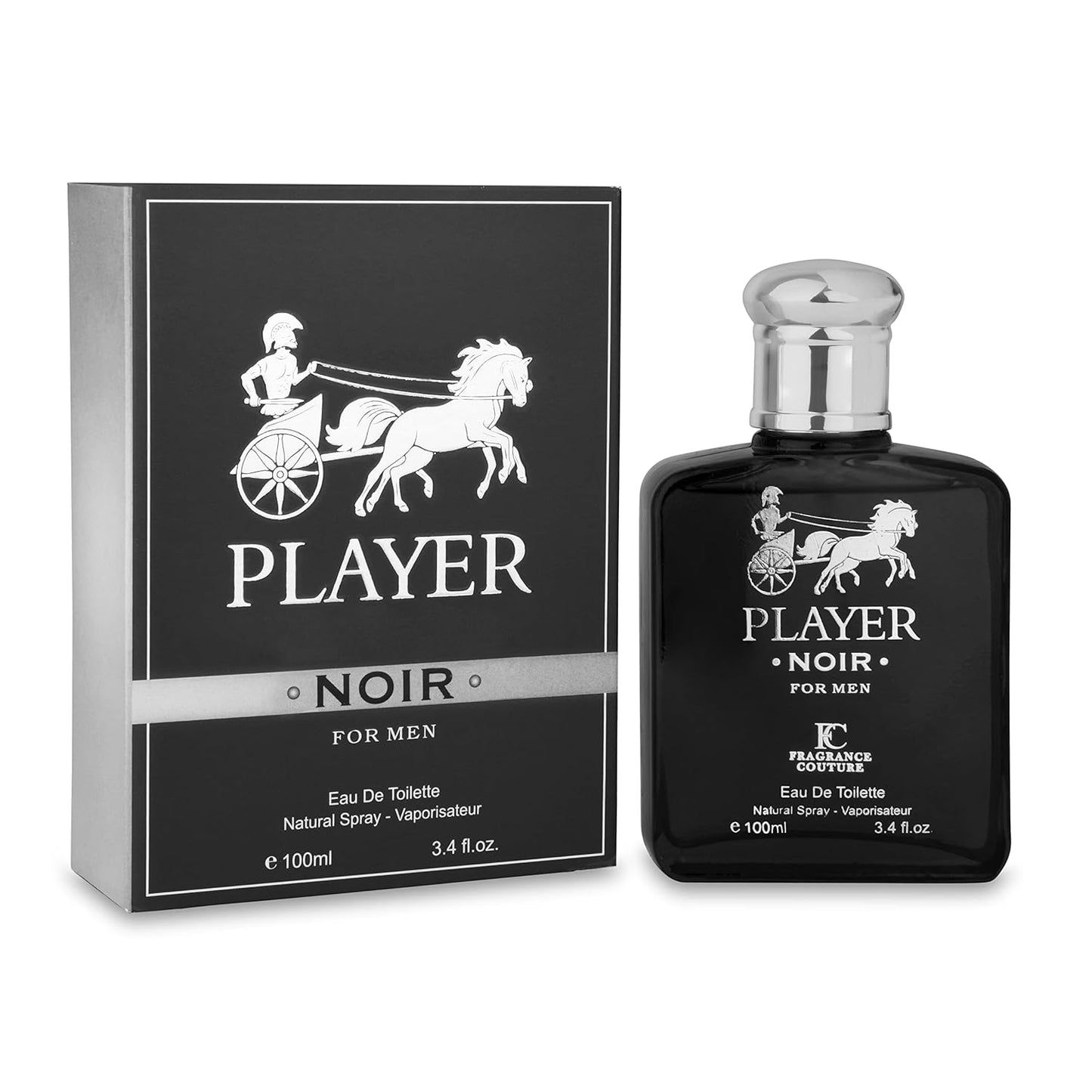 PLAYER NOIRE Perfume For Men - 3.4oz