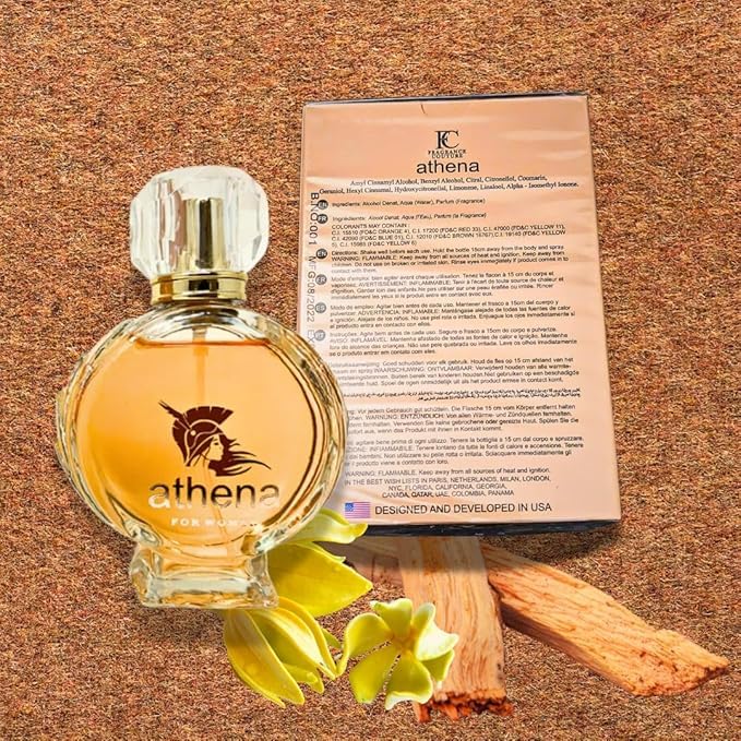 Athena Eau De Parfum Spray Perfume for Women - 3.4oz