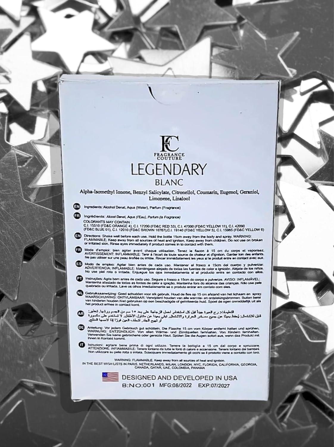 LEGENDARY BLANC Eau De Parfum for Men - 3.4oz
