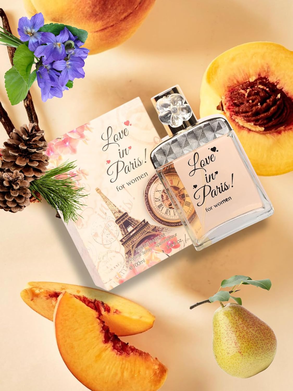 Love in Paris Eau De Parfum Spray Perfume for Women - 3.4oz