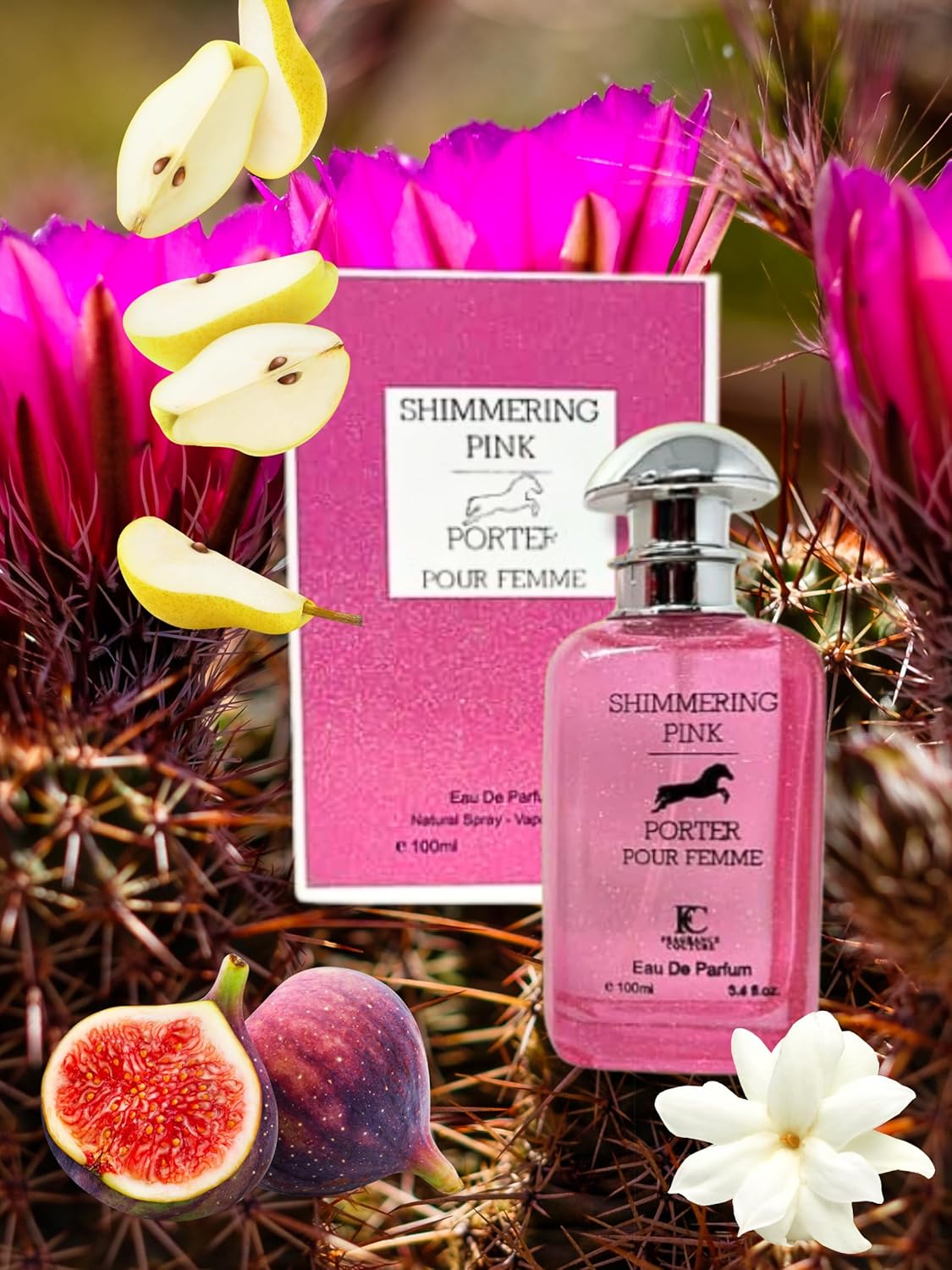 Shimmering Pink Porter Eau De Parfum Spray Perfume for Women - 3.4oz
