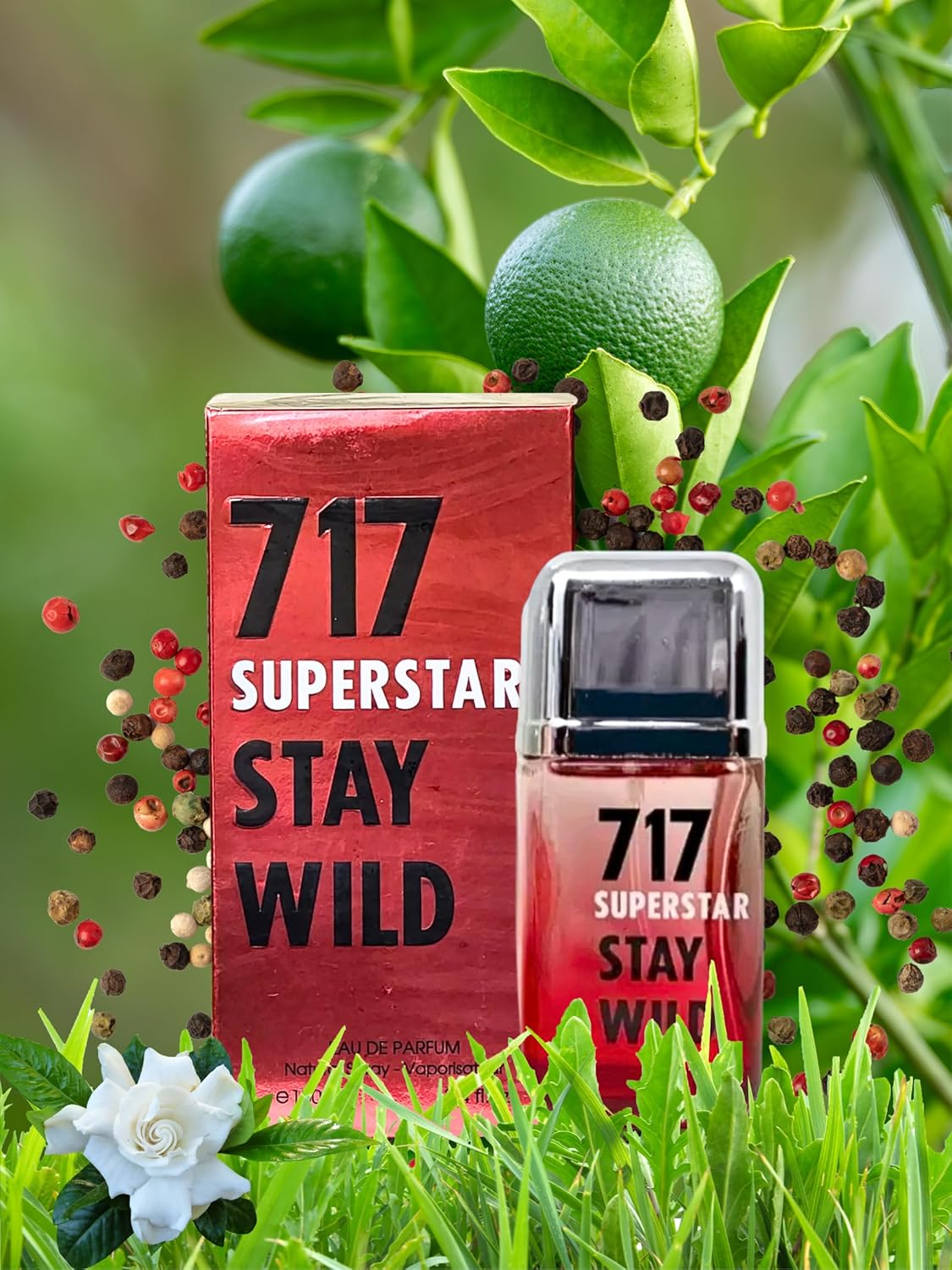717 Superstar Stay Wild for Men Eau De Parfum - 3.4oz