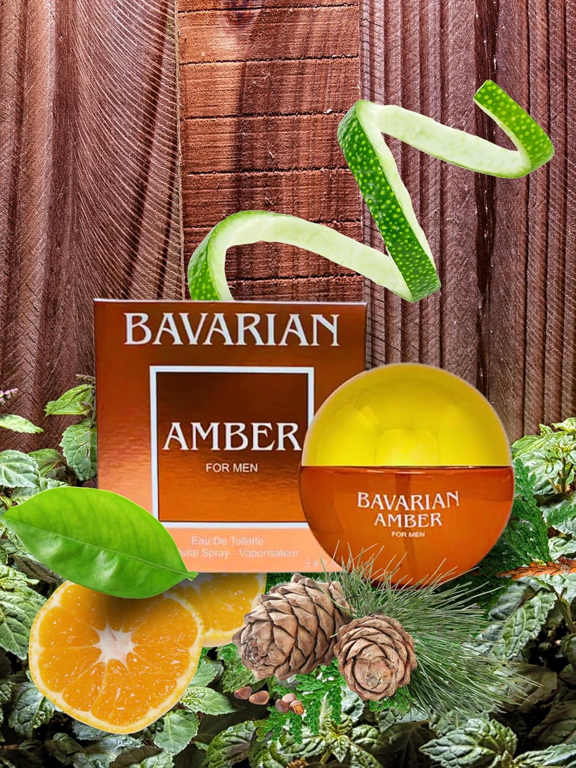 Bavarian Amber EDP Perfume For Men - 3.4oz