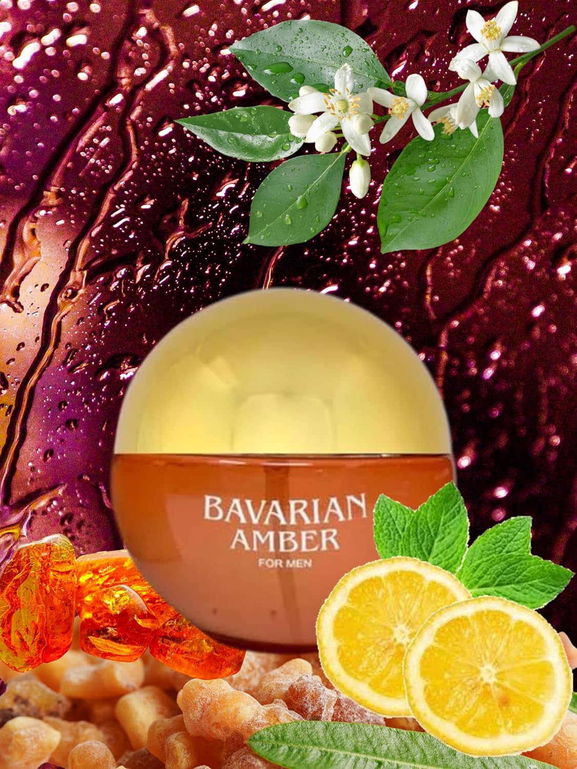 Bavarian Amber EDP Perfume For Men - 3.4oz
