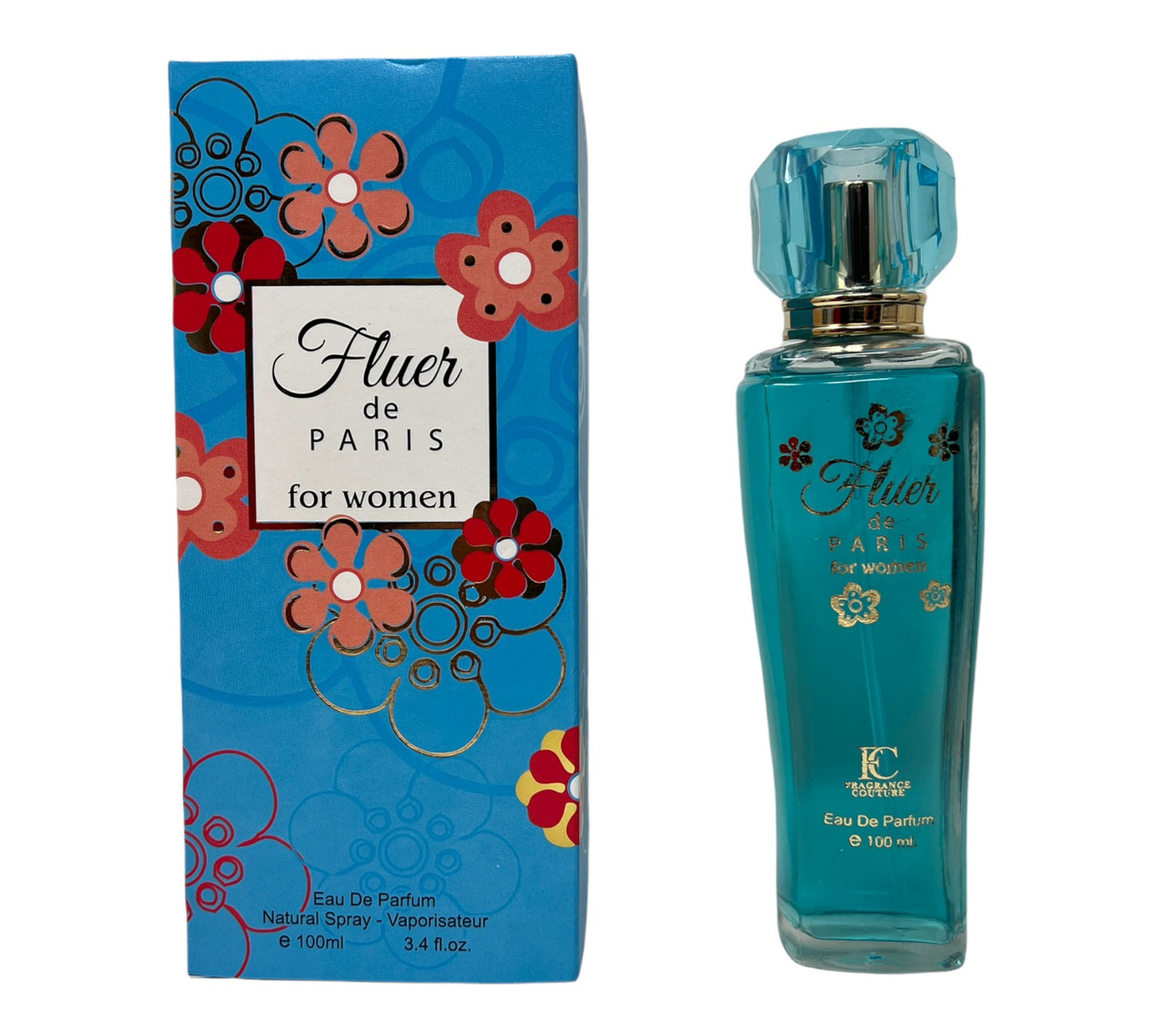 Fleur de Paris Eau de Parfum Spray for Women - 3.4oz/100mL