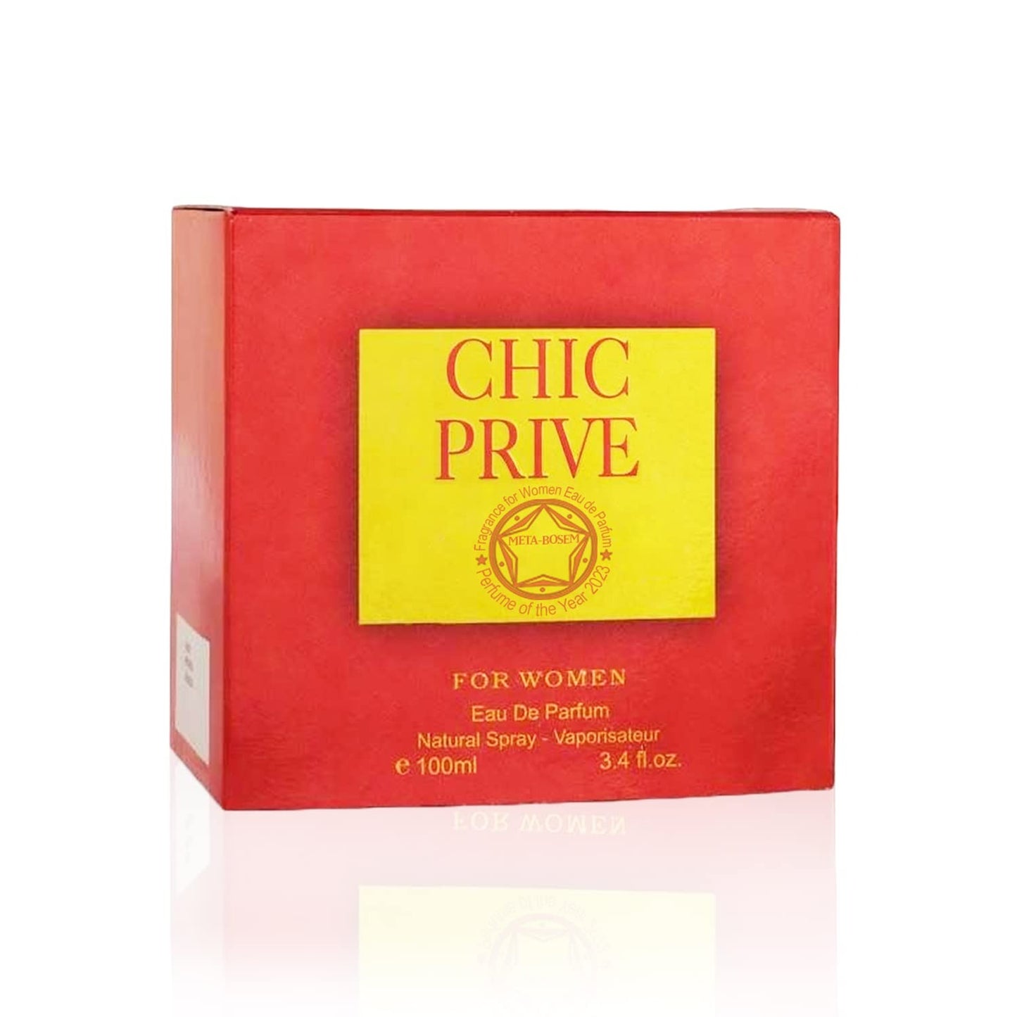 Chic Prive Eau de Parfum Natural Spray Perfume for Women - 3.4 Fluid Ounce/100Ml