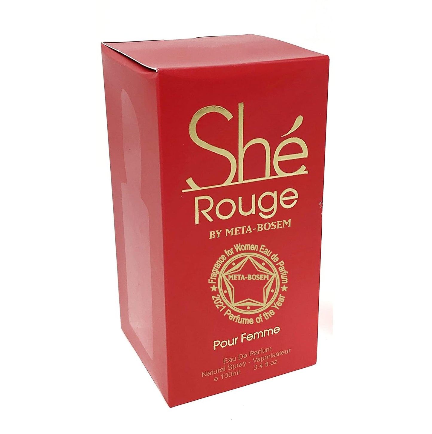 SHE ROUGE Eau De Parfum Spray Perfume for Women - 3.4oz/100ml