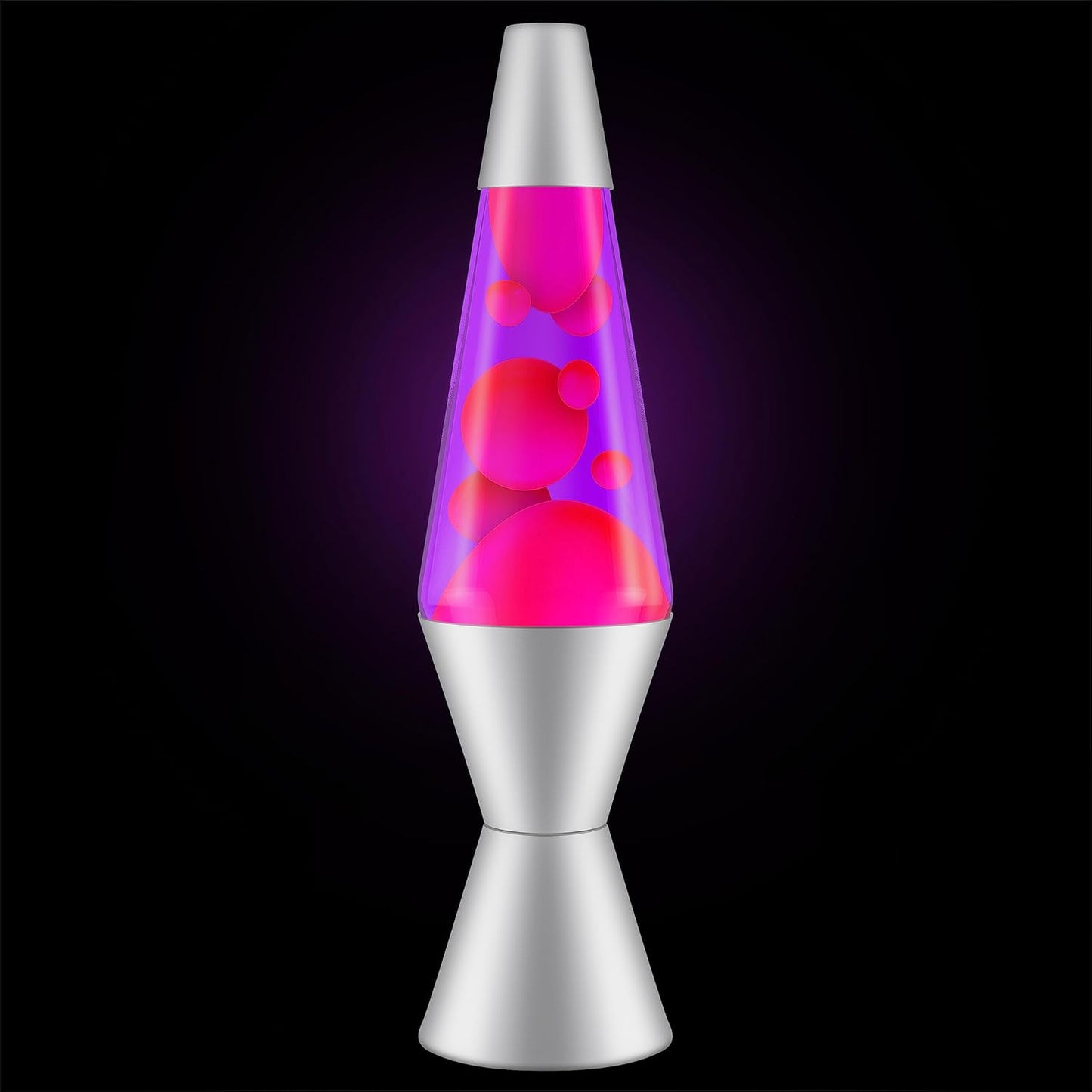 LAVA 2121 (Pink/Purple 14.5" Classic Motion (r) Lamp Silver)