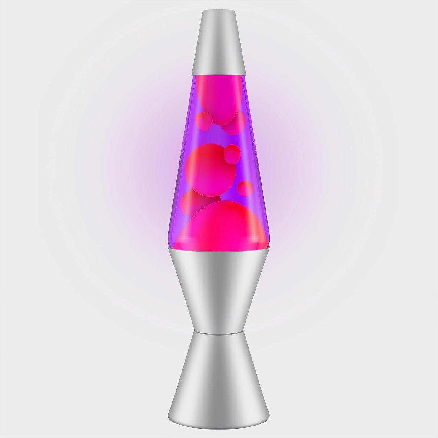 LAVA 2121 (Pink/Purple 14.5" Classic Motion (r) Lamp Silver)