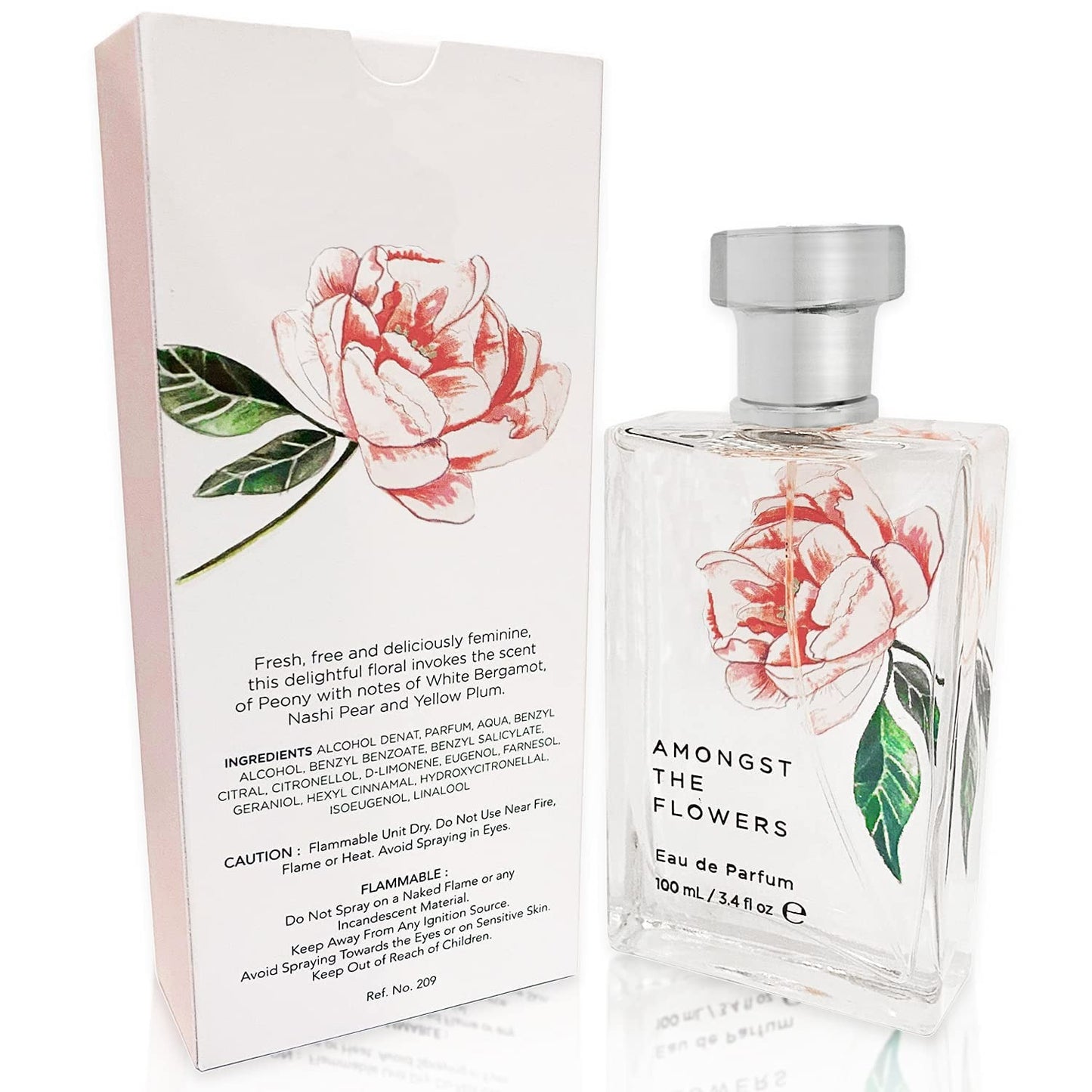 Amongst The Flowers Women Sweet Fragrance 3.4 Fl oz Eau de Parfum Spray