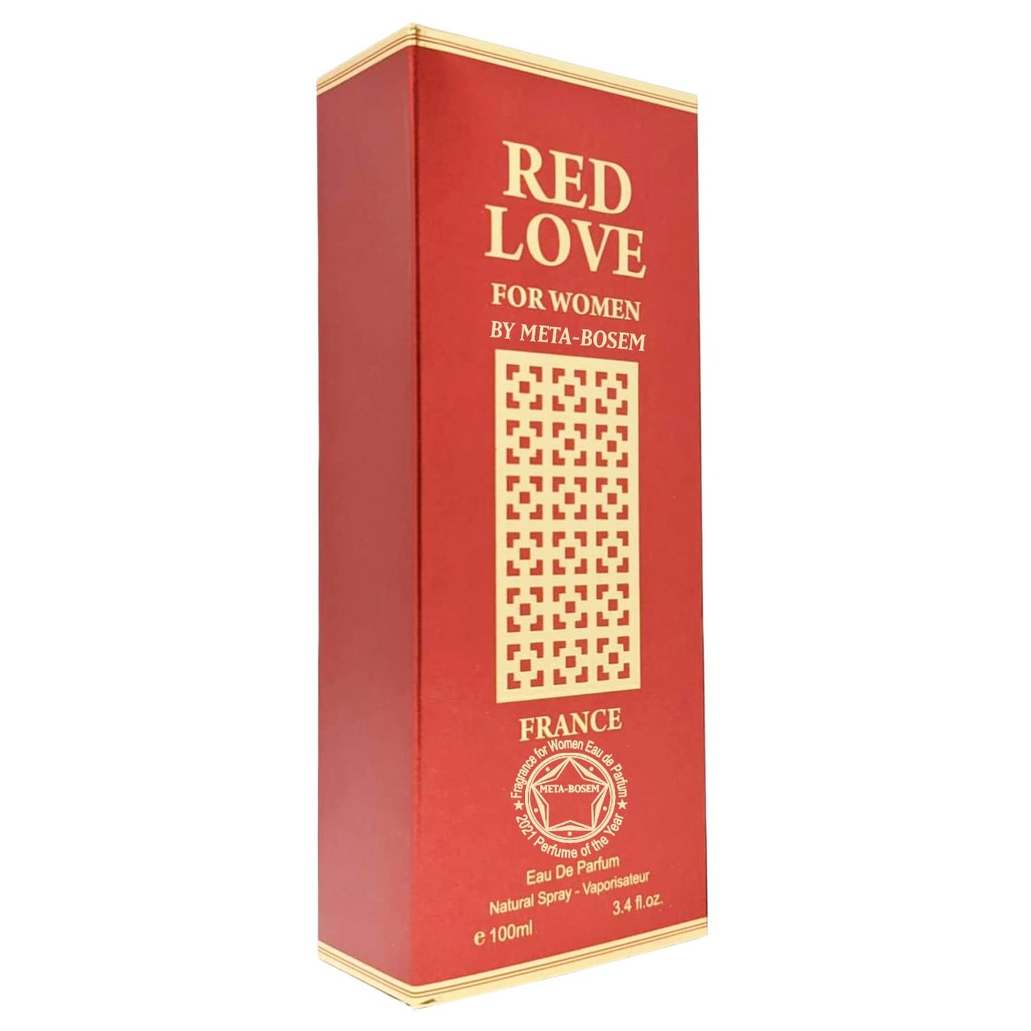 RED LOVE for Women Eau De Parfum Spray Perfume - 3.4oz