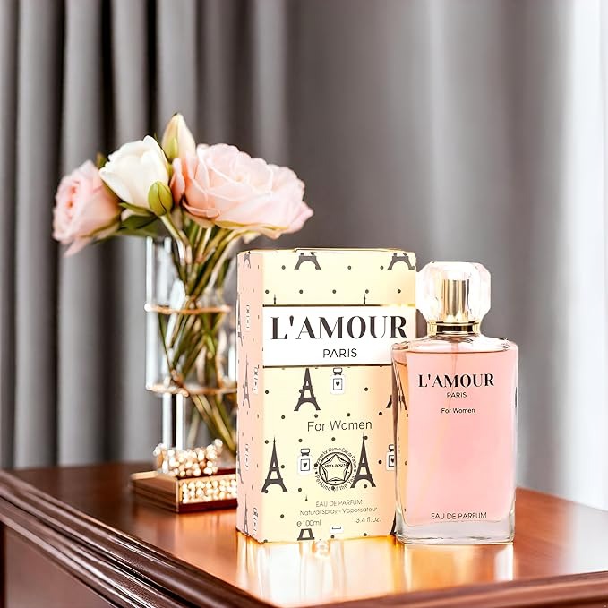 L'Amour Paris Fragrance Eau De Parfum Spray Perfume for Women - 3.4oz