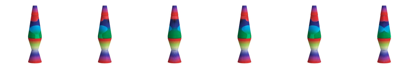 Lava the Original Colormax Lamp with Rainbow Decal Base, 14.5"