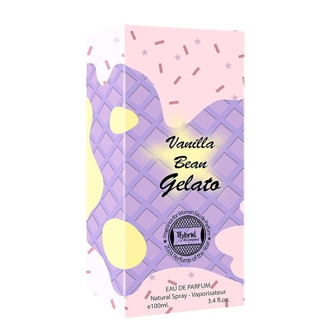 Vanilla Bean Gelato for Women Eau De Parfum Spray Perfume - 3.4oz