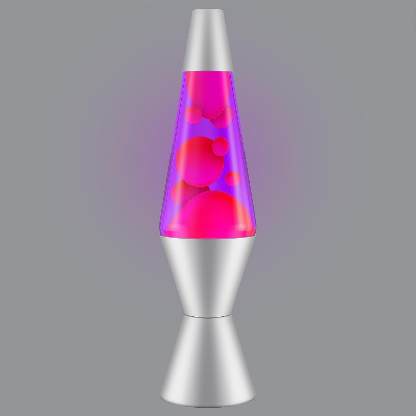 LAVA 2121 (Pink/Purple 14.5" Classic Motion (r) Lamp Silver)