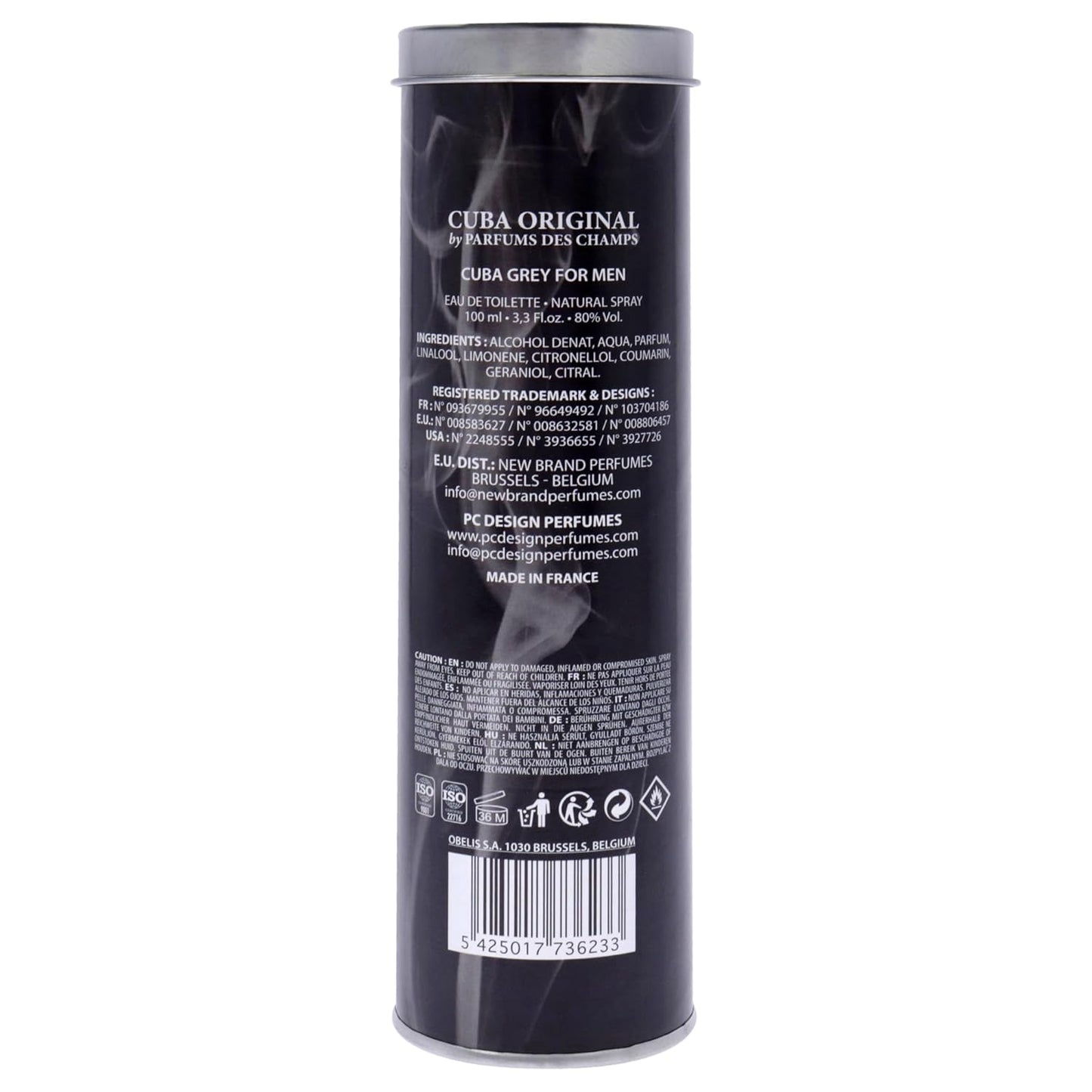 Grey by Cuba for Men - 3.4oz EDT Spray