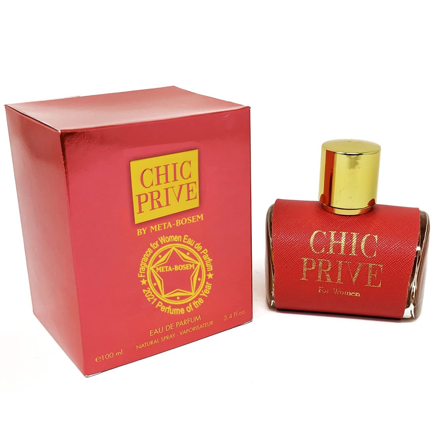 Chic Prive Eau de Parfum Natural Spray Perfume for Women - 3.4 Fluid Ounce/100Ml