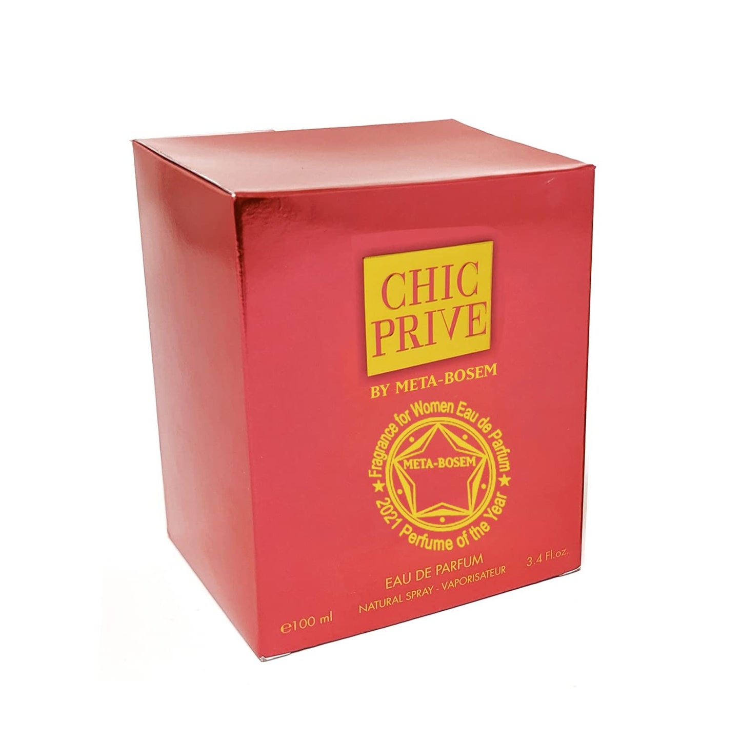 Chic Prive Eau de Parfum Natural Spray Perfume for Women - 3.4 Fluid Ounce/100Ml