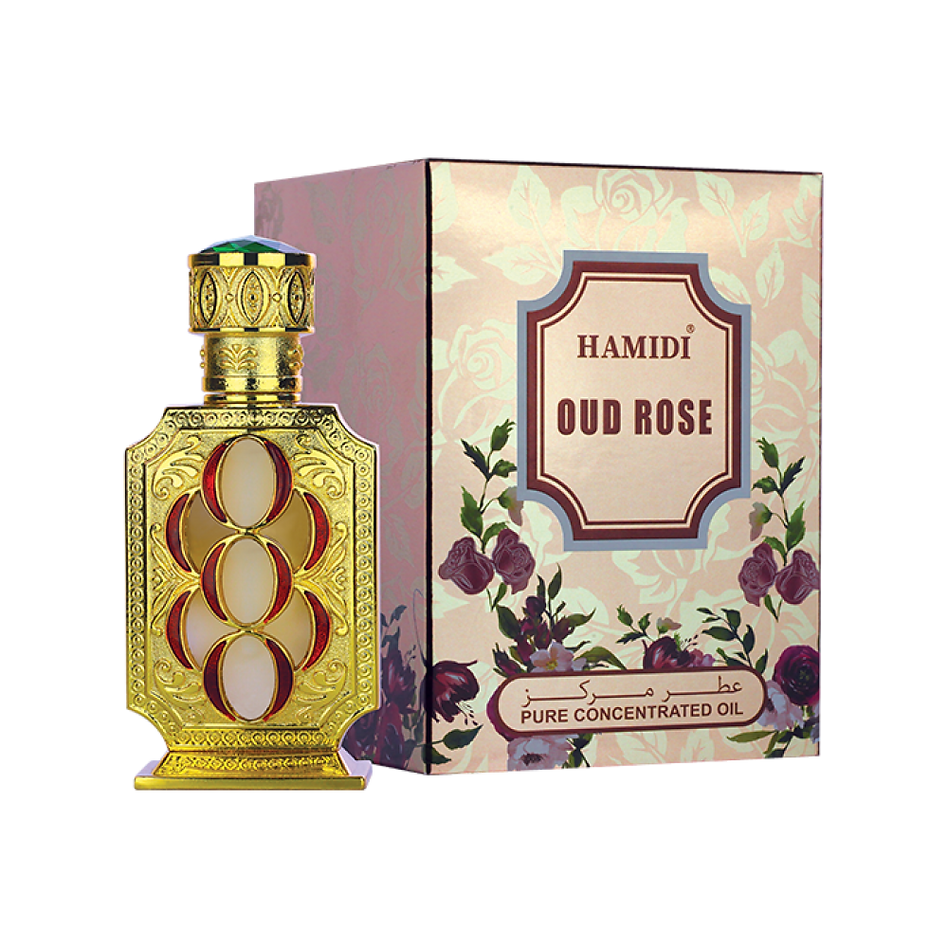 Oud Rose Pure Concentrated Perfume Oil 20 ml / .67 oz. Attar (Ittar) For Women
