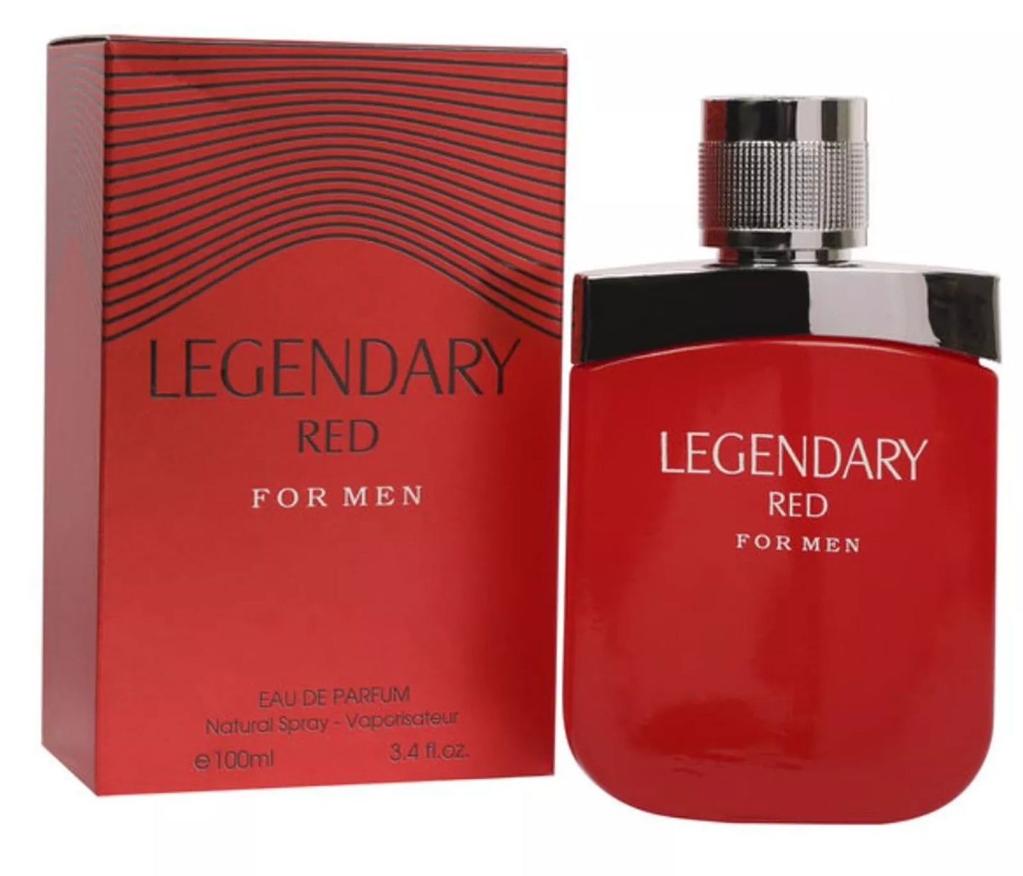 Legendary Red Eau De Parfum for Men - 3.4oz