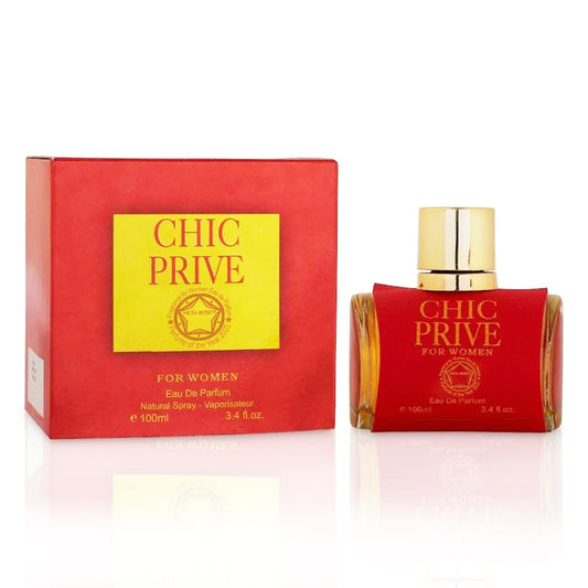Chic Prive Eau de Parfum Natural Spray Perfume for Women - 3.4 Fluid Ounce/100Ml