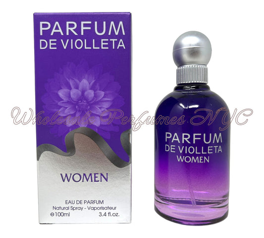 Parfum De Violleta Eau De Parfum Spray Perfume for Women - 3.4oz