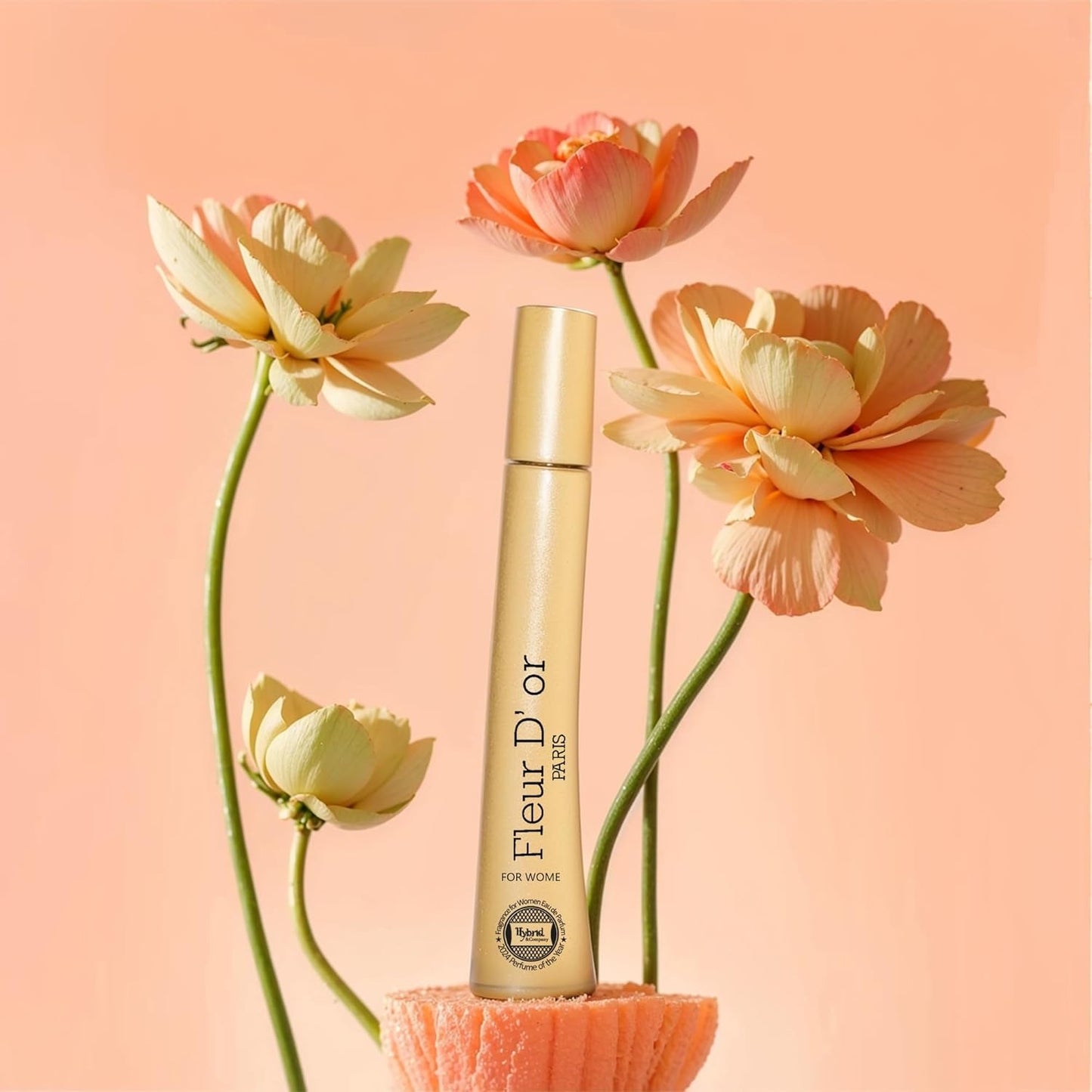 Fleur D'Or Eau De Parfum Natural Spray Vaporisateur for Women - 3.4 Fl Oz